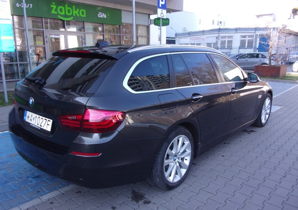 BMW Seria 5 cena 49550 przebieg: 224000, rok produkcji 2014 z Warszawa małe 301